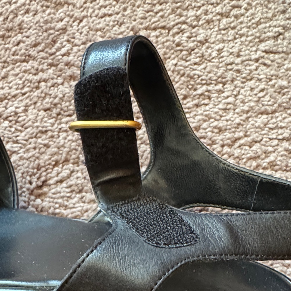 Nine West Black Women's Platform Sandals with Block Heel. Size 8 - Picture 4 of 13